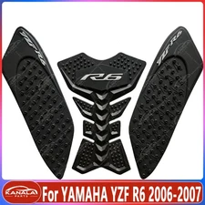 For YAMAHA YZF R6 2006-2007 3D Tank Traction Pad Side Gas Knee Grip Protector