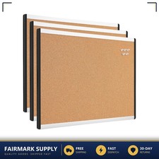 Cork Bulletin Board 17x23 Inches 3 Pack for Office and Home