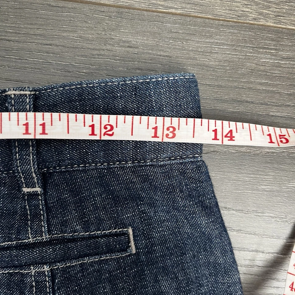 Falda midi de mezclilla LL Bean para mujer 4 azul regular Jean Cottagecore línea A acampanada occidental Foto 4 de 4