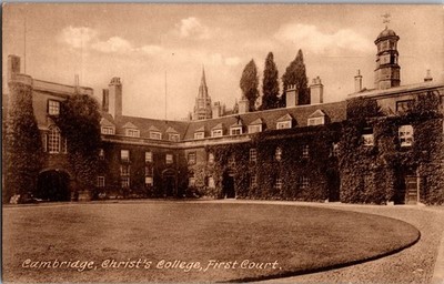 Cambridge Christ's College First Court Frith's Series Postkarte RPPC