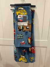 Disney Pixar Cars Plush Throw 50 x 70 and Preschool Throw 40 x 50 Combo