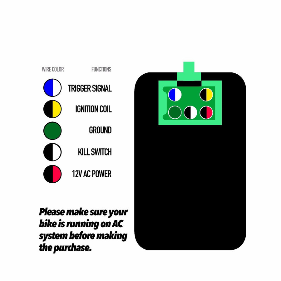 ATV Universal DC12V Single Output Ignition Coil+CDI Unit For - Foto 8