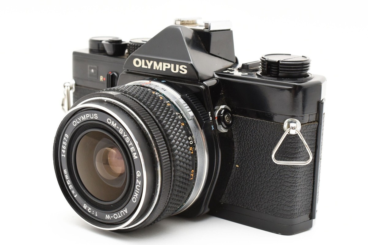 Olympus OM-1 Black 35mm Film Camera w/G.Zuiko 35mm F2.8 Lens