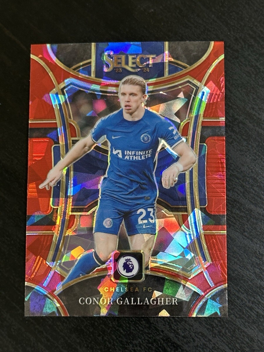 Conor Gallagher 2023-24 Panini Select EPL #134 Red Ice Prizm