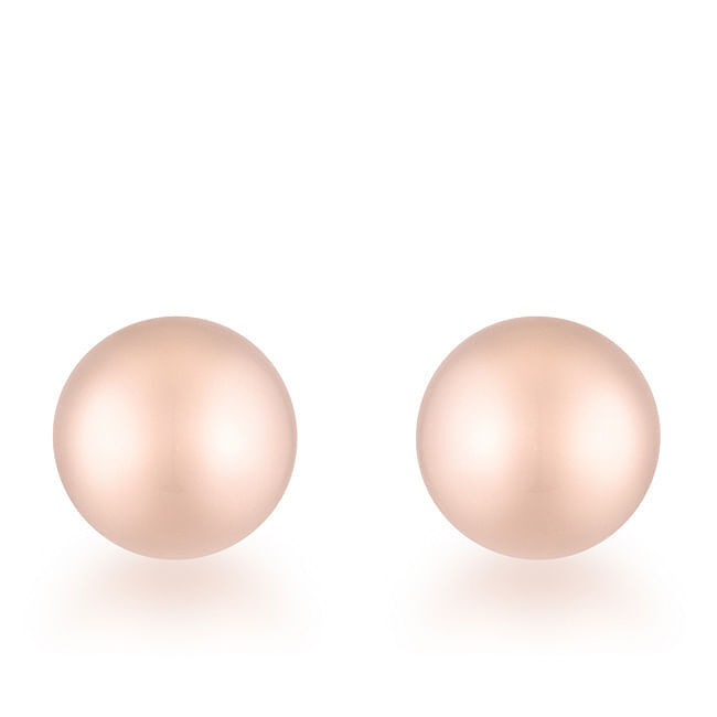 Stud Earrings Tanya Rose Gold Sphere Stud Earrings-image