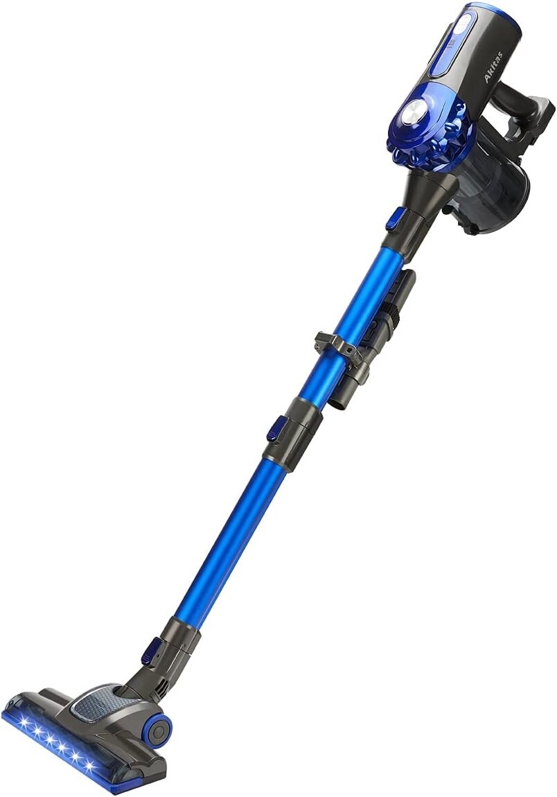 Aspirateur balai sans fil Akitas V8 idéal pour nettoyer toute la maison