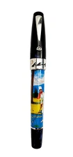 RARE! MONTEGRAPPA ST MORITZ 2010 SUMMER GOLF FOUNTAIN PEN MEDIUM NIB ISSMLR