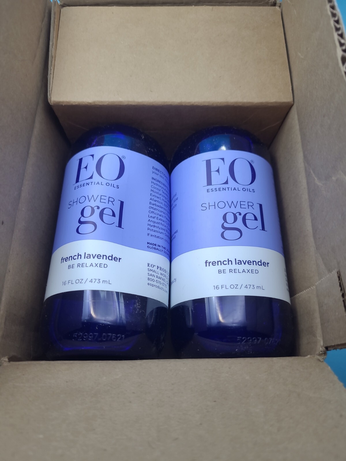 2X EO Essential Oils Shower Gel French Lavender Be Relaxed 16oz each eBay