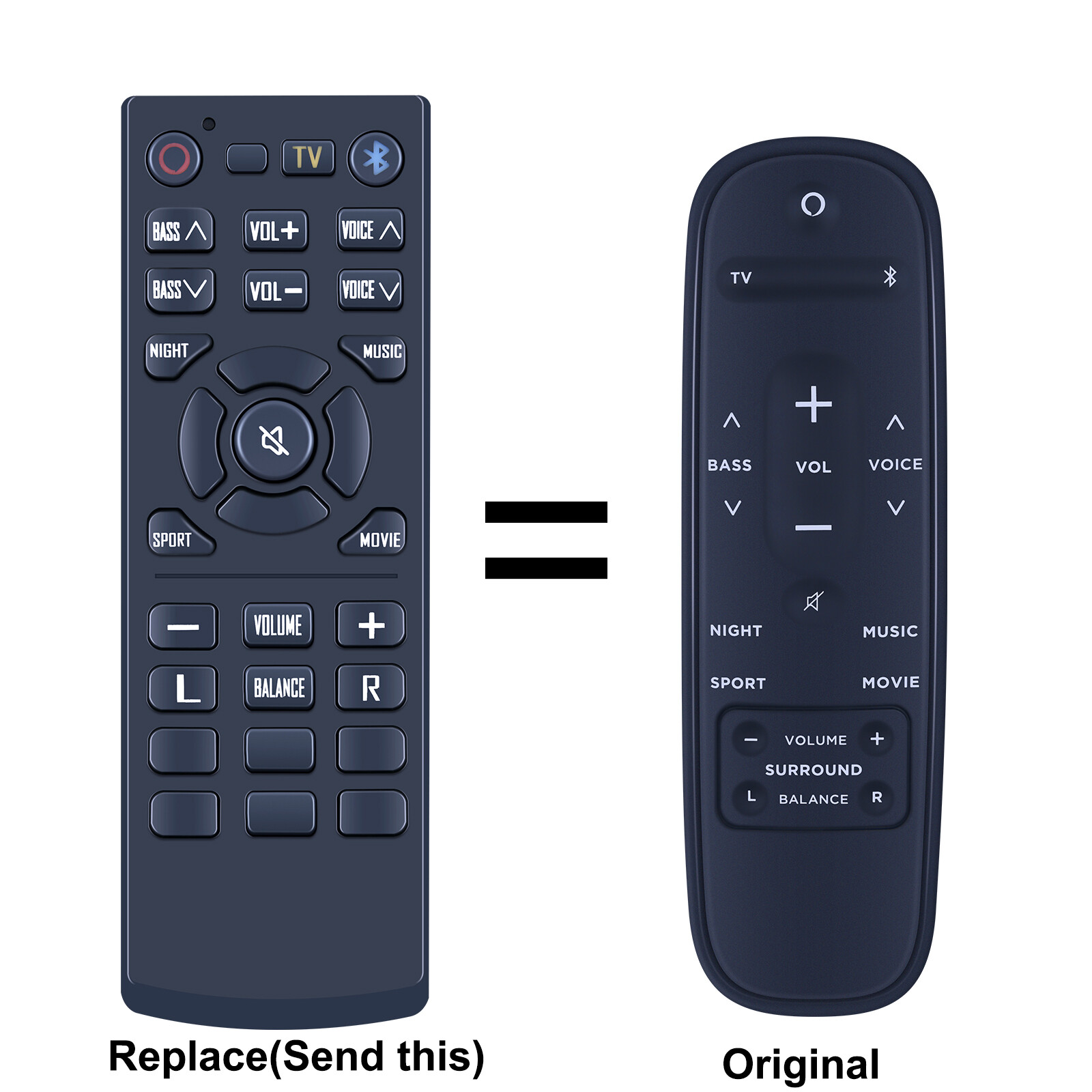 New For Polk Audio React Soundbar Replacement Remote Control