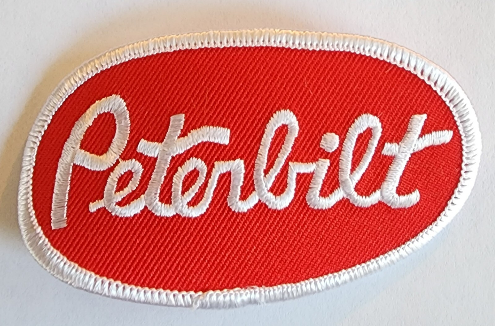 Peterbilt Trucking Embroidered iron on patches 2 x 3 1/4