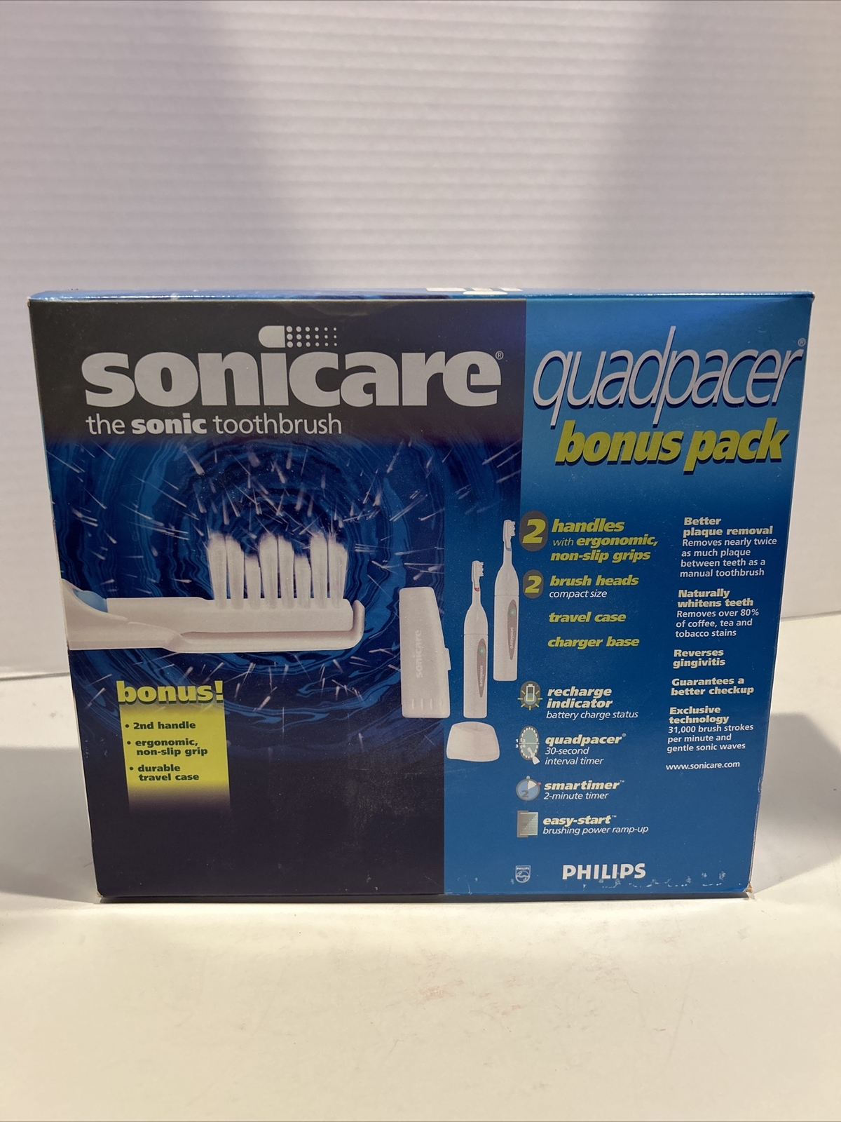 Optiva Sonicare Sonic Toothbrush Quadpacer 2 Handles Sealed | eBay