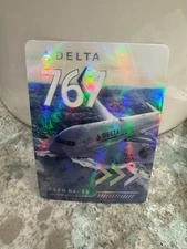 Delta Air Lines Pilot Trading Card No. 55 Boeing 767-300ER 2022 Card MINT cond