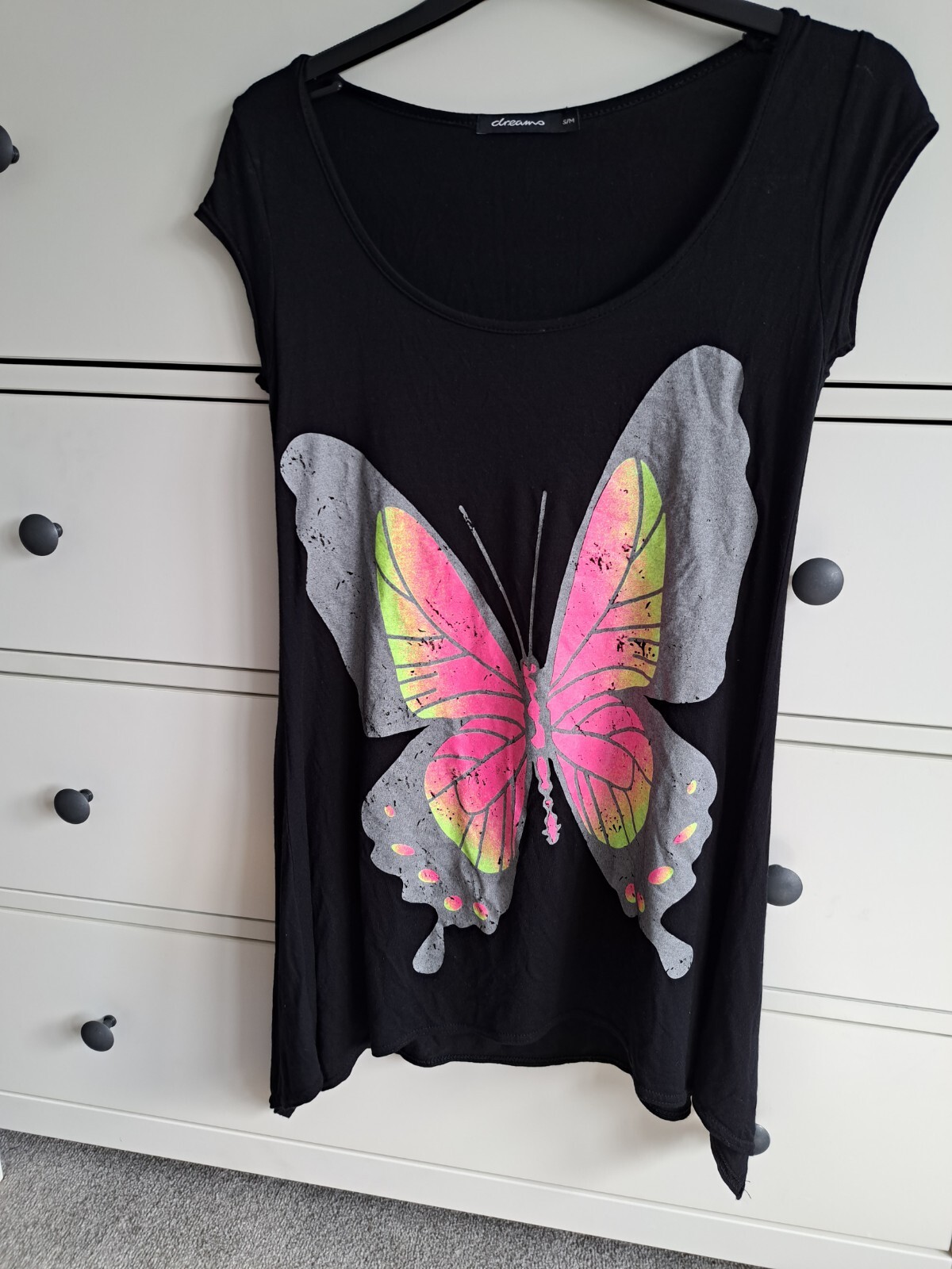 ALTRA T shirt farfalla neon colorata taglia S M Dreams