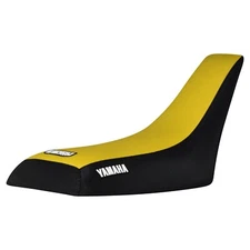 1983-1985 Yamaha YTM 200 3 Wheeler Seat Cover  BLACK/YELLOW standard  LOGO #209
