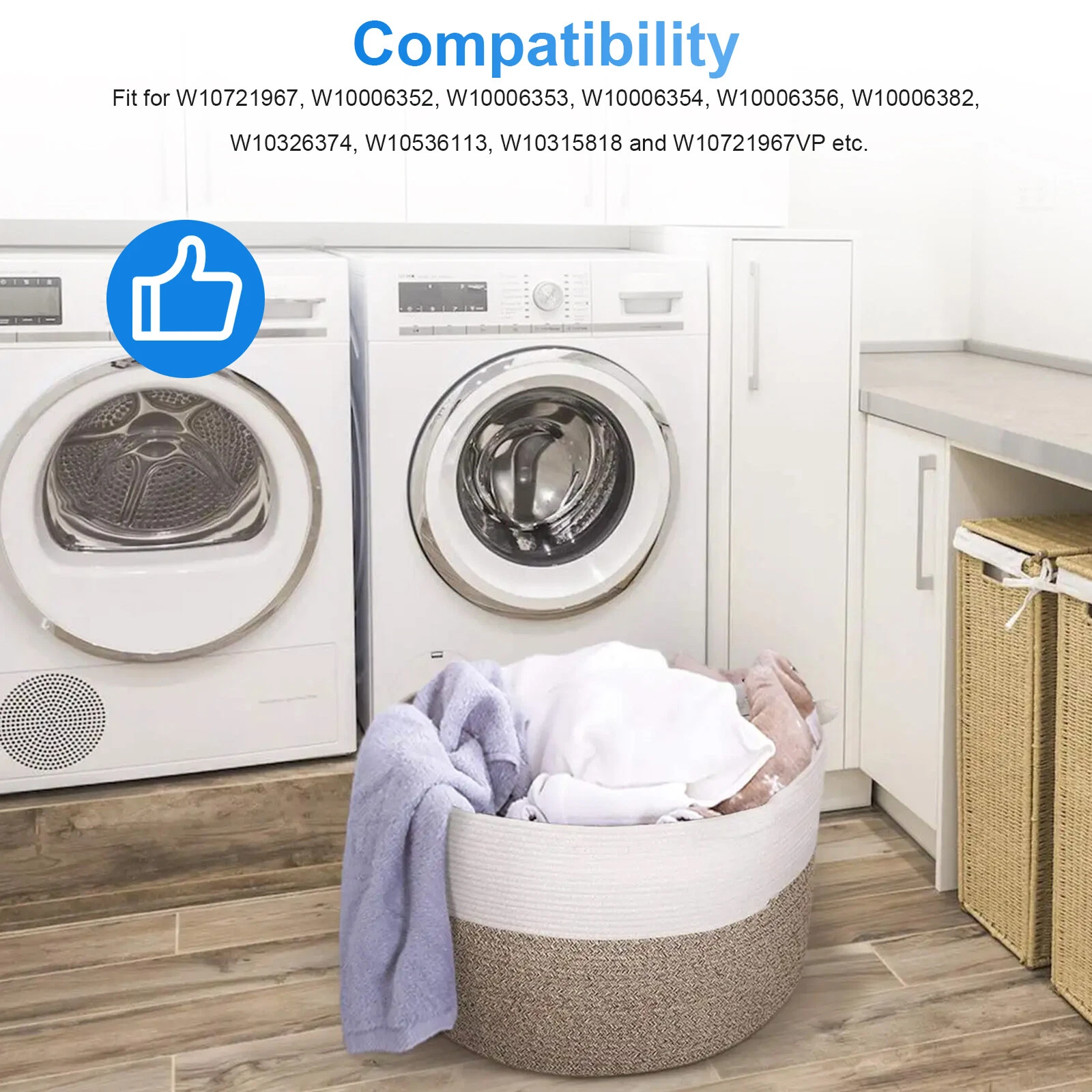 W10721967 Washer Pulley Clutch Parts Kit W10006384 for Whirlpool W10006356