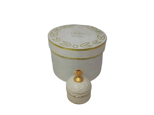 Lenox Birthstone Collection Januar Schmuckschatulle rund 1999