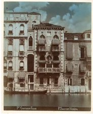 Salviati. Italie, Venezia, Palazzo Contarin Pheasant Vintage Albumen Print Tirag