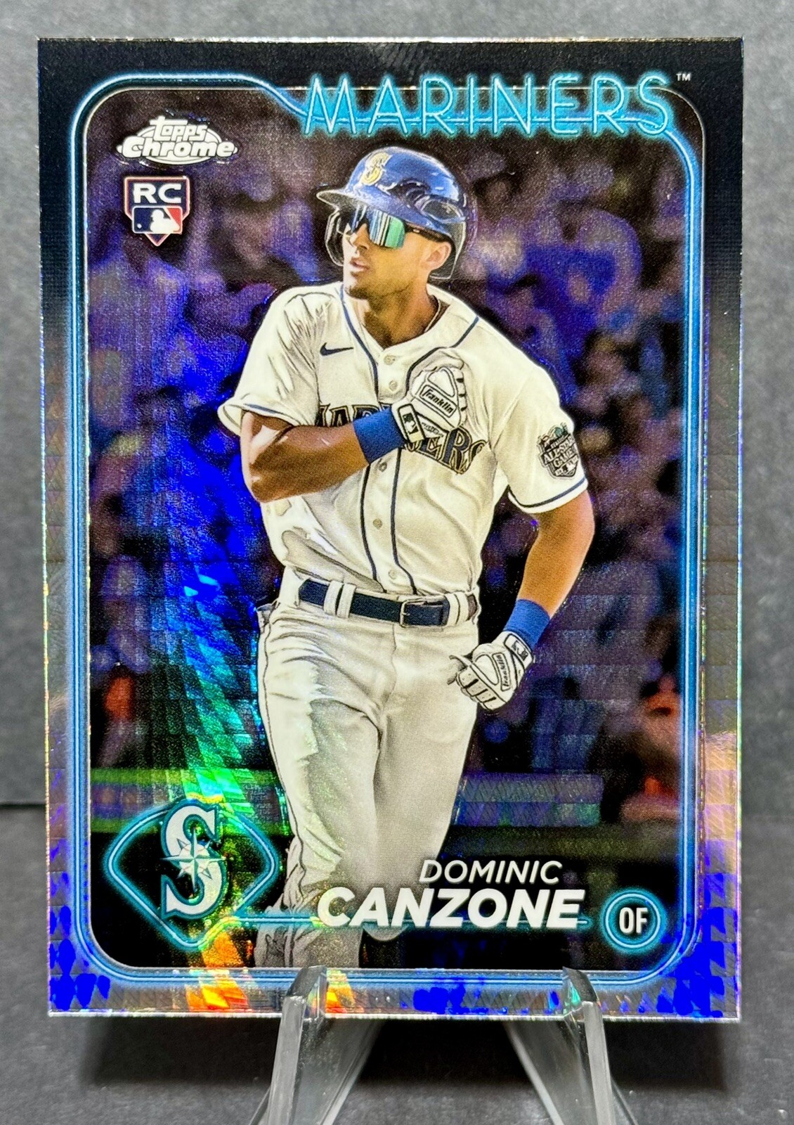 2024 Topps Chrome Dominic Canzone Prism Refractor #133 Seattle Mariners