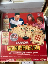 Vintage Carrom Industries Inc. Game Board Model 100 W/Pieces & Box