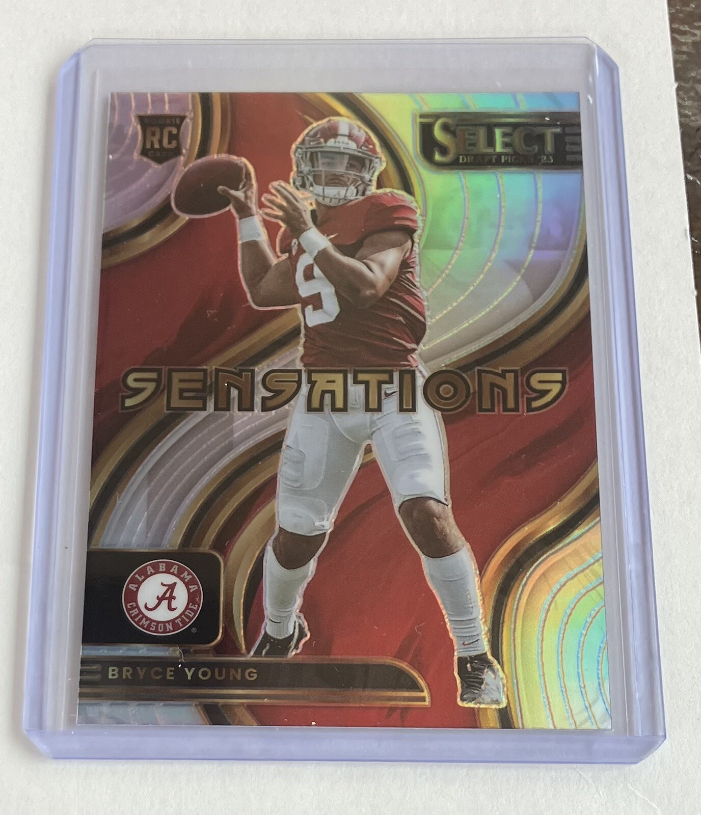 2023 Panini Select Draft Picks Bryce Young Refractor Sensations Panthers