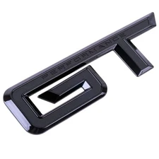 1X 2024  Rear Trunk DeckLid GTEmblems Badges 3D Replacement Black