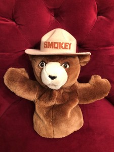 smokey bear hand puppet