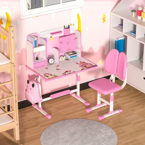 Kinder Schreibtisch Stuhl Set Kinder Studie Tisch Stuhl Set Offene Regale - Bild 11 von 14