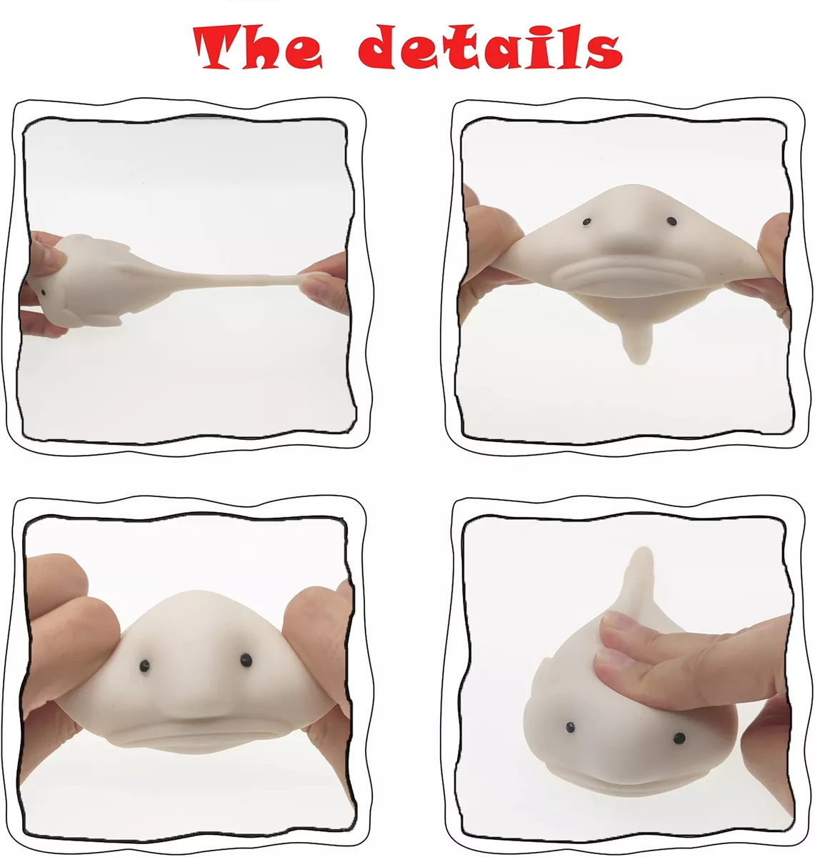  Accoutrements Sunny The Blobfish - Novelty Toy- Squishy Toy :  Toys & Games