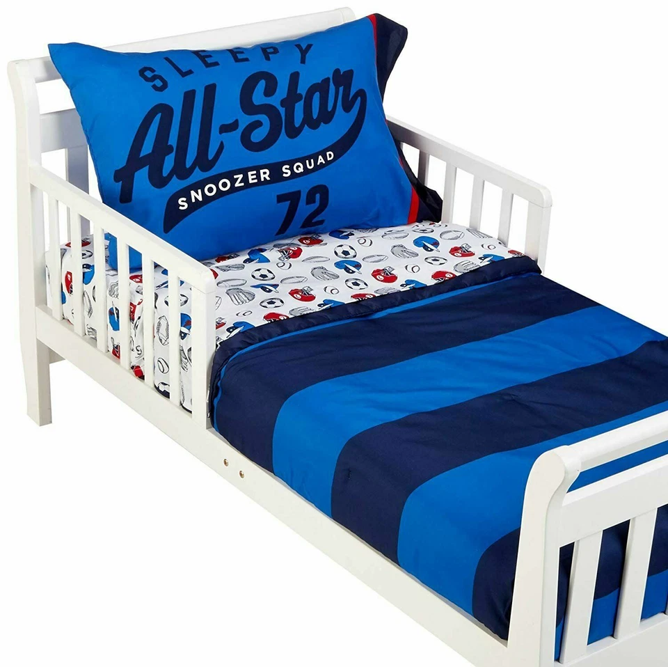 Juego de cama de 4 piezas Carter's All Star para niños pequeños Foto 3 de 4