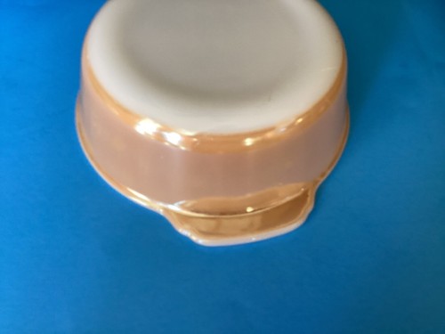 Fire King VTG Oval Peach Luster 1.5qt Casserole Dish #13 , with Glass Lid #407 - Picture 7 of 14