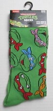 New Mens Fits Shoe Size 6-12 Teenage Mutant Ninja Turtles Crew Socks One Pair