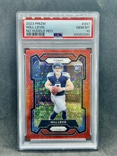 2023 Panini Prizm Will Levis #397 Rookie No Huddle Red Prizm PSA 10 GEM MT RC