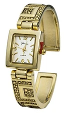 Blekon Collections Quartz Womens 20mm Intricate Concho Bangle Watch