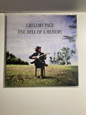 GREGORY PAGE Jason Mraz ONE HELL OF A MEMORY Autographed vinyl record
