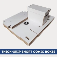 GEMINI Thick-Grip Short Comic Storage Box with Lid (glue-free)