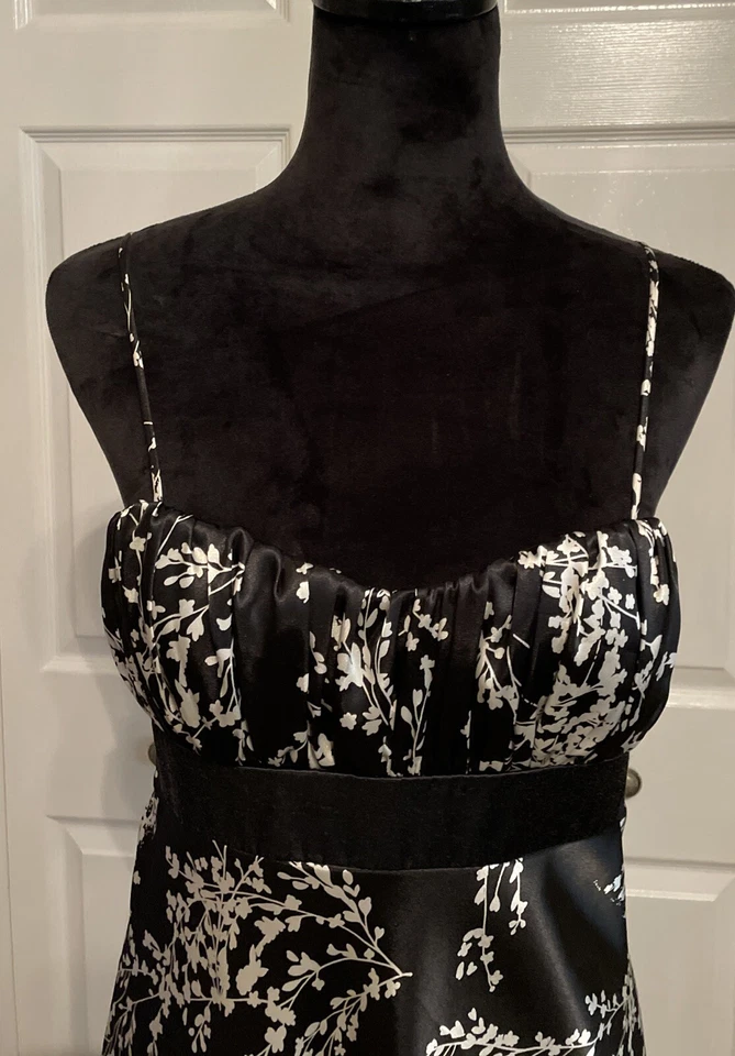 Vestido sin palabras/promoción/formal/regreso a casa/blanco y negro/boda/ocasión especial Foto 4 de 4