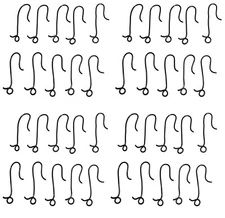 Vintage / Antique Style Christmas Ornament Hooks / Hangers - 40 Steel Hangers