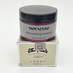 Hair Color Wax Unisex DIY Mud Dye Cream Temporary Modeling Red Color Mofajang