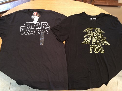 Mens Star Wars Graphic T Shirt Black Lot Size Xl Gap May The Force Be With You Ebay