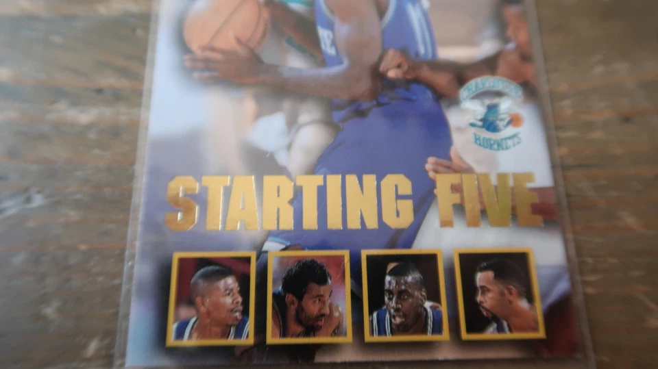 1996-97 Hoops Starting Five #3 Bogues/Curry/Divac/Mason/Rice/Charlotte Hornets - Image 3 of 4