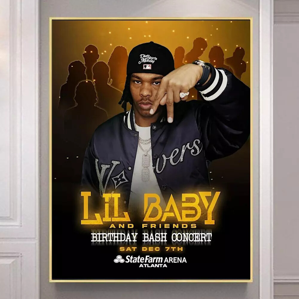 Lil Baby And Friends Birthday Bash Concert On December 7th 2024 2025 poster
