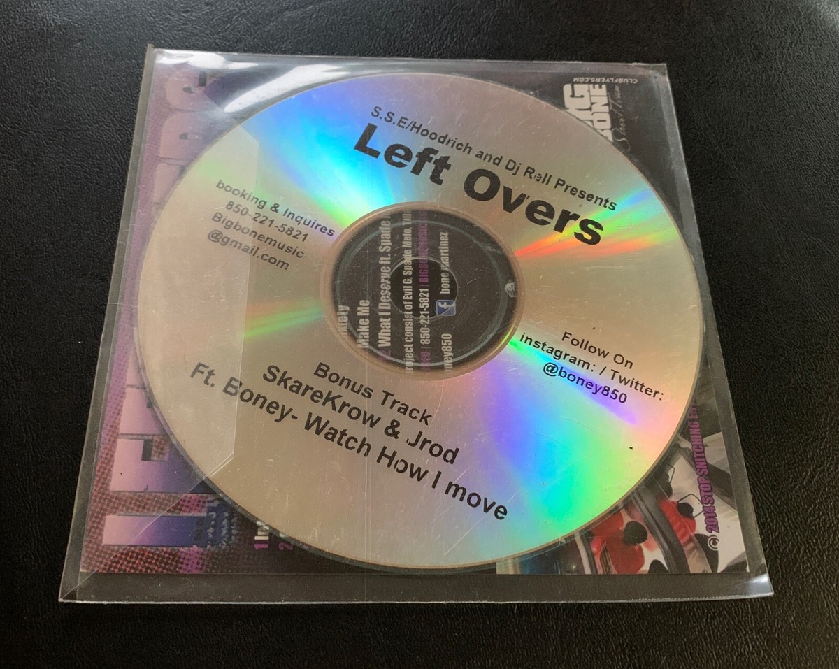 RARE Big Bone – Left Overs Mixtape CD DJ Rell Hoodrich Gangsta