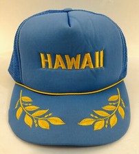 HAWAII Trucker Hat Baseball Cap Vintage SnapBack Hawaiian Headwear KAUAI