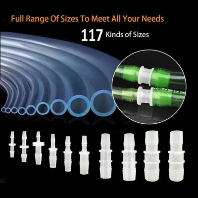STRAIGHT Reducer JOINER TUBING PLASTIC BARBED CONNECTOR PIPE HOSE Air Water