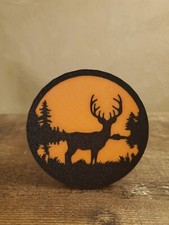 Deer Hunter Hitch Cover 2 Receiver Orange Black Design Pla Plastic