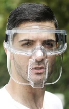 Anti-Fog Safety Goggle with Face Shield Attachment Mask 2023; Full Face Shield