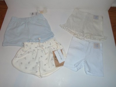 Baby Girl 4 Pair Shorts Size 12 Months New With Tags