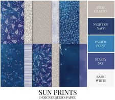 Stampin Up SUN PRINTS (24) 6x6 Sheets Designer Series Paper DSP