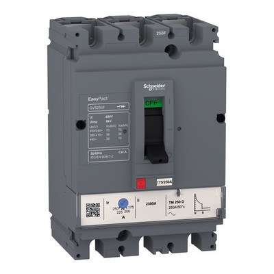 Schneider LV510803 - MCCB TM25D 3P3D, CVS100F EasyPact - Made In India