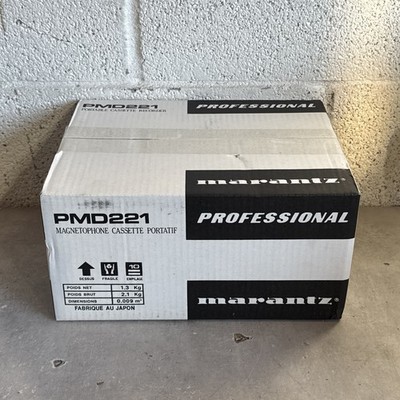 New Sealed in Box - Marantz PMD221 Professional Portable Cassette Recorder